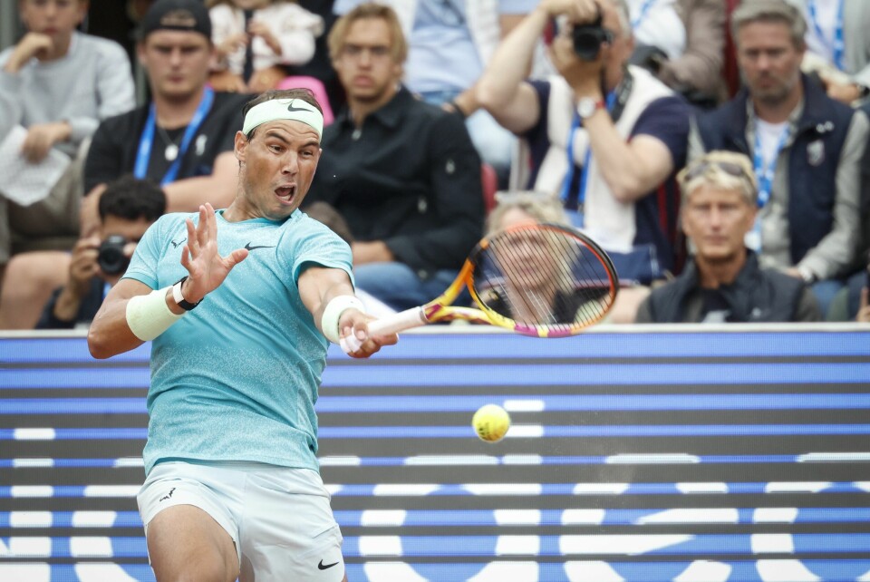 Rafael Nadal er videre i Båstad Rafael Nadal i aksjon mot Leo Borg i Båstad-turneringen. Foto: Adam Ihse, TT via AP / NTB