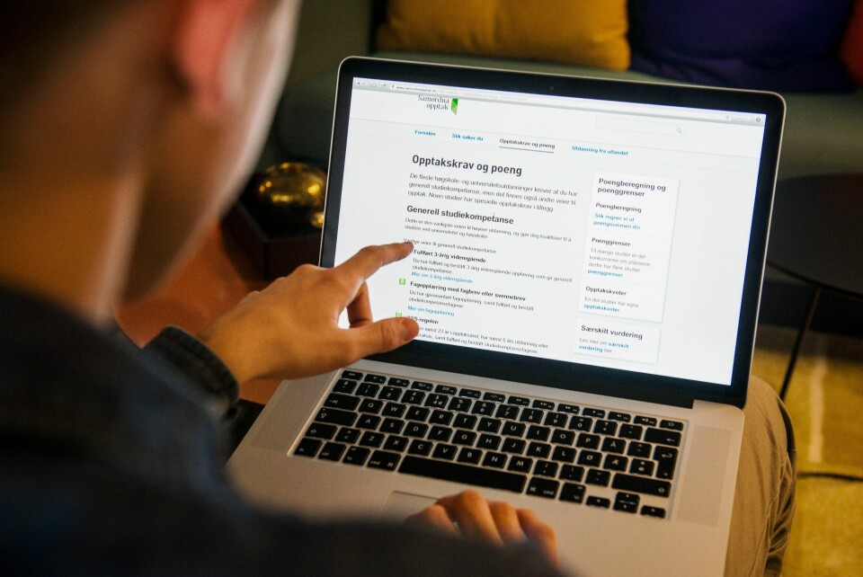 Mellom 100 og 200 søkere ble påvirket av en feil i Samordna opptak sine systemer.Foto: Fredrik Varfjell / NTB For å få vite om du har fått studieplass eller står på venteliste, må du logge inn på Samordna opptak sine sider. Foto: Fredrik Varfjell / NTB