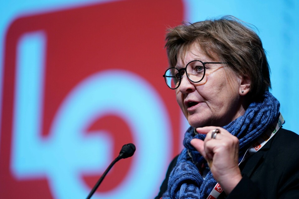 Leder i Fagforbundet Mette Nord på representantskapsmøtet til LO før lønnsoppgjøret 2024. Leder i Fagforbundet Mette Nord på representantskapsmøtet til LO før lønnsoppgjøret 2024.