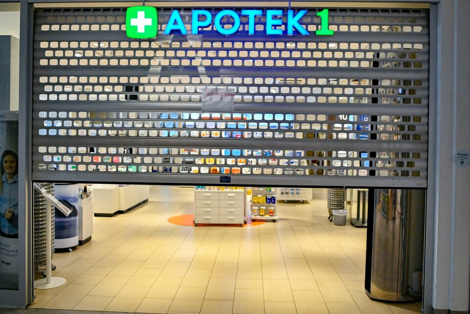 Butikken til Apotek1 på Tveita senteret i Oslo var blant utsalgene som ble stengt på grunn av IT-problemer fredag. Foto: Annika Byrde / NTB Butikken til Apotek1 på Tveita senteret i Oslo var blant utsalgene som ble stengt på grunn av IT-problemer fredag. Foto: Annika Byrde / NTB