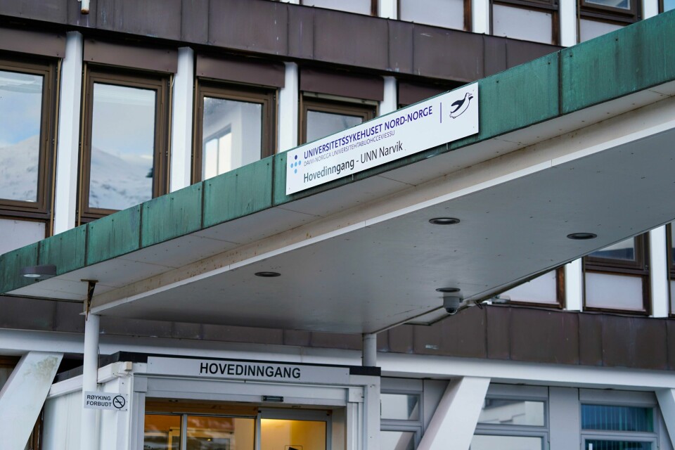 Narvik sykehus, universitetssykehuset i Nord-Norge (UNN) I november døydde tre koronapasientar ved Universitetssjukehuset i Nord-Noreg (UNN) av bakterien som no har spreidd seg til alle dei fire helseregionane. Foto: Håkon Mosvold Larsen / NTB / NPK