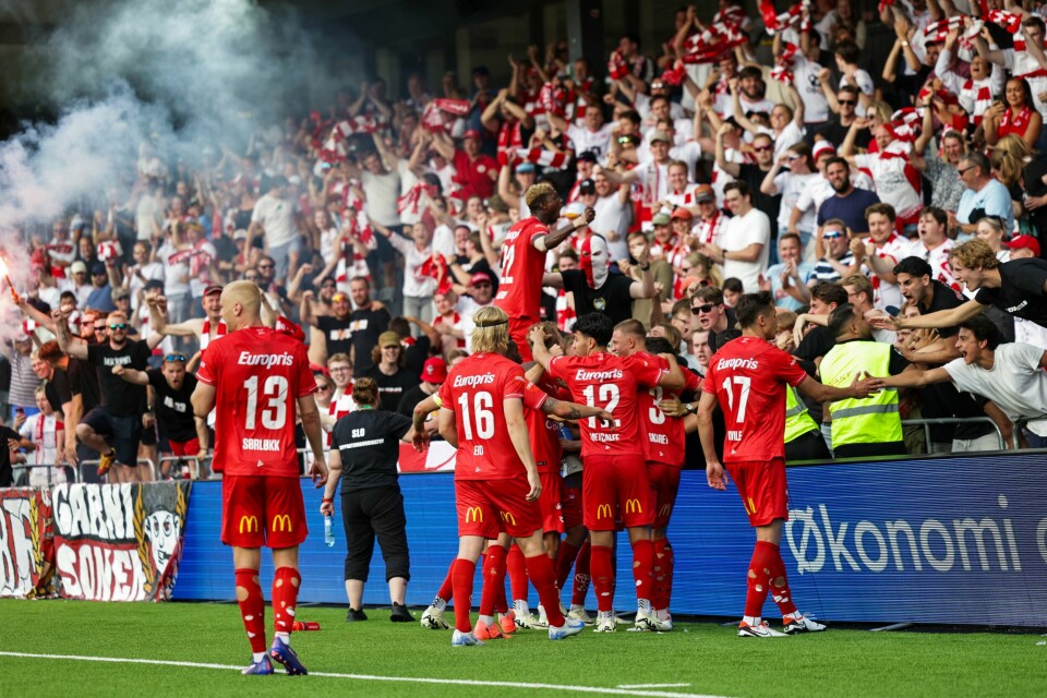 FFK kunne juble for 1-0-scoring mot HamKam i Eliteserien søndag FFK kunne juble for 1-0-scoring mot HamKam i Eliteserien søndag. Foto: Thomas Andersen / NTB