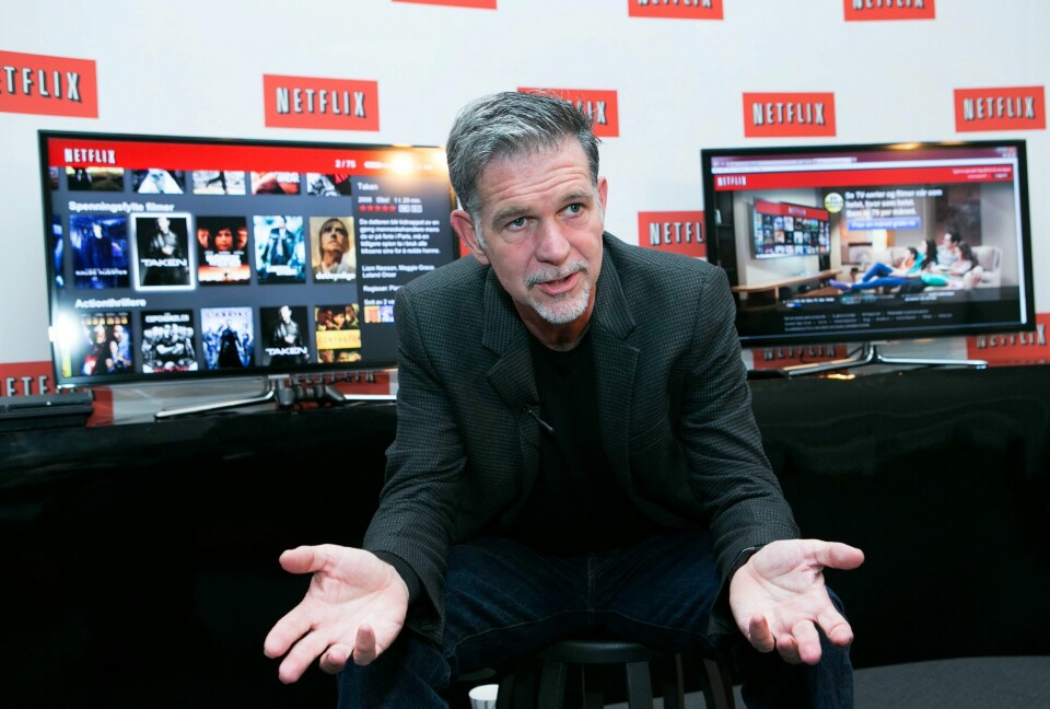 Netflix-gründer Reed Hastings har gitt 7 millioner dollar til valgkampen til Kamala Harris i håp om at hun skal klare å slå Donald Trump i høstens presidentvalg i USA. Arkivfoto. Netflix-gründer Reed Hastings har gitt 7 millioner dollar til valgkampen til Kamala Harris i håp om at hun skal klare å slå Donald Trump i høstens presidentvalg i USA. Arkivfoto: Gorm Kallestad / NTB