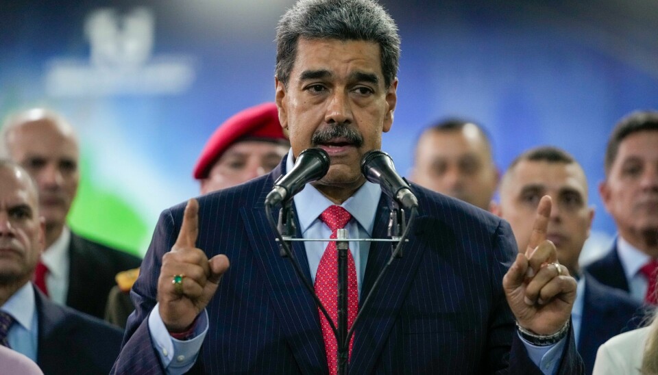 Venezuelas president Nicolás Maduro gikk onsdag til høyesteretten i Caracas for å be om gjennomgang av valgresultatet. Venezuelas president Nicolás Maduro gikk onsdag til høyesteretten i Caracas for å be om gjennomgang av valgresultatet. Foto: Fernando Vergara / AP / NTB