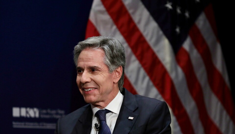USAs utenriksminister Antony Blinken og amerikanske myndigheter avviser valgresultatet i Venezuela, og anerkjenner heller opposisjonskandidat Edmundo Gonzalez som valgets virkelige vinner. USAs utenriksminister Antony Blinken og amerikanske myndigheter avviser valgresultatet i Venezuela, og anerkjenner heller opposisjonskandidat Edmundo Gonzalez som valgets virkelige vinner. Foto: Suhaimi Abdullah / AP / NTB