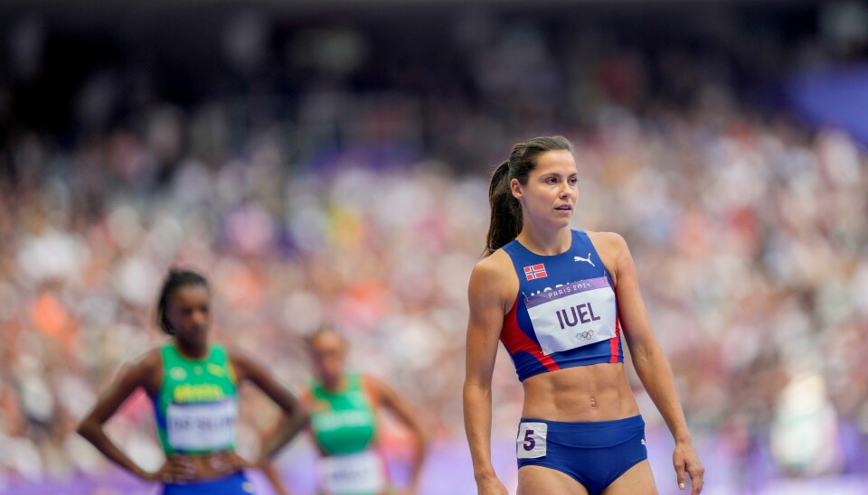 Amalie Iuel på 400 meter hekk i Paris 2024. Amalie Iuel på 400 meter hekk i Paris 2024. Foto: Fredrik Varfjell / NTB