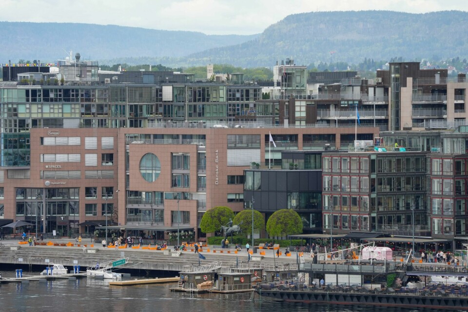 Aker brygge i Oslo. Aker brygge i Oslo.
