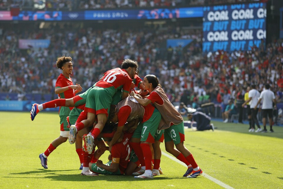 Marokko var overlegne mot USA i kvartfinalen av OL-fotballen fredag. Marokko var overlegne mot USA i kvartfinalen av OL-fotballen fredag. Aurelien Morissard / AP Photo / NTB