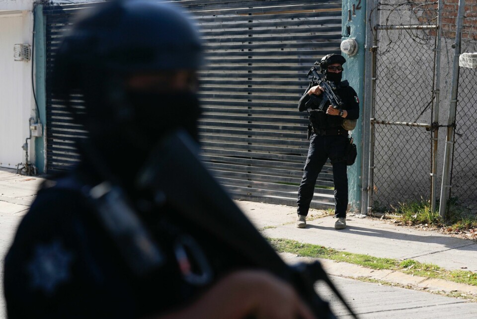 Celaya regnes som en av Mexicos farligste byer, 18 politifolk har blitt drept hittil i år. Celaya regnes som en av Mexicos farligste byer, 18 politifolk har blitt drept hittil i år. Foto: Fernando Llano / AP / NTB