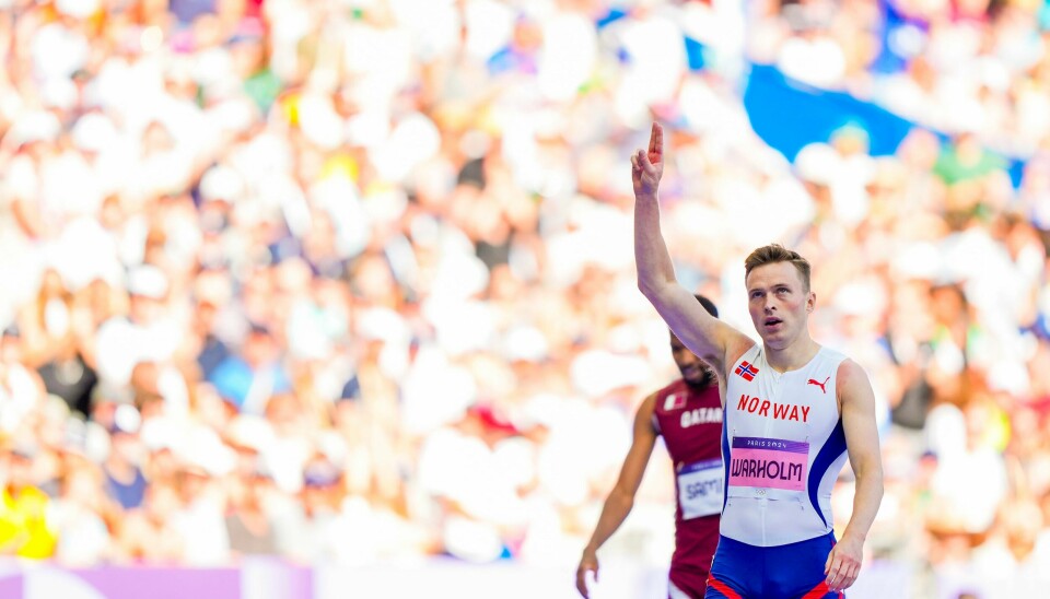 Karsten Warholm hadde ingen problemer med å ta seg videre til semifinalen i 400 meter hekk Karsten Warholm vant heatet.Foto: Fredrik Varfjell / NTB