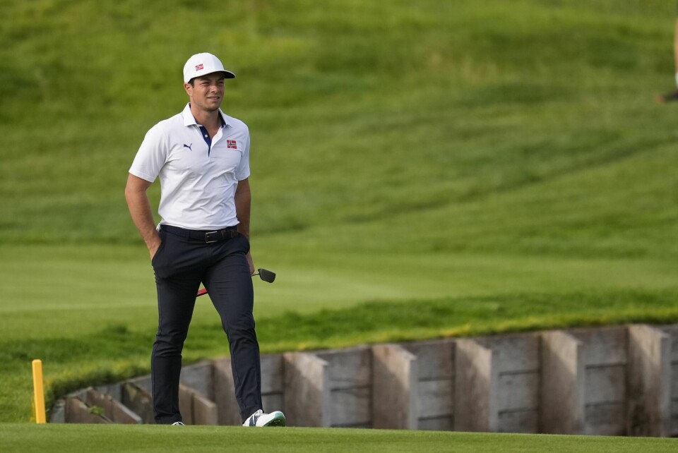 Viktor Hovland storspilte på den 3. runden i OL-golfen. Viktor Hovland storspilte på den 3. runden i OL-golfen. Foto: George Walker IV / AP Photo / NTB.