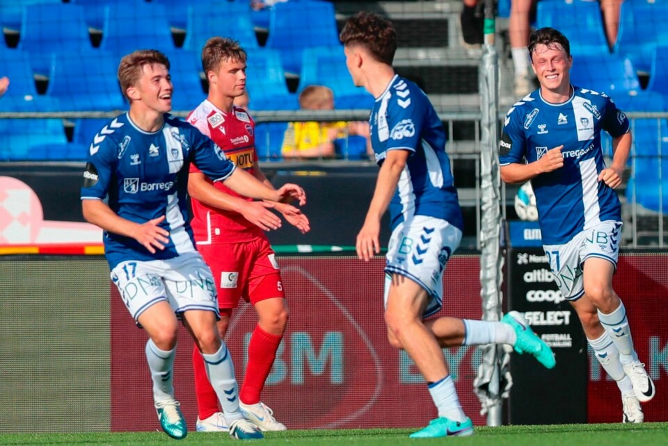 Sarpsborg kunne juble for tre poeng mot tabelljumbo Sandefjord Sarpsborg kunne juble for tre poeng mot tabelljumbo Sandefjord. Foto: Christoffer Andersen / NTB
