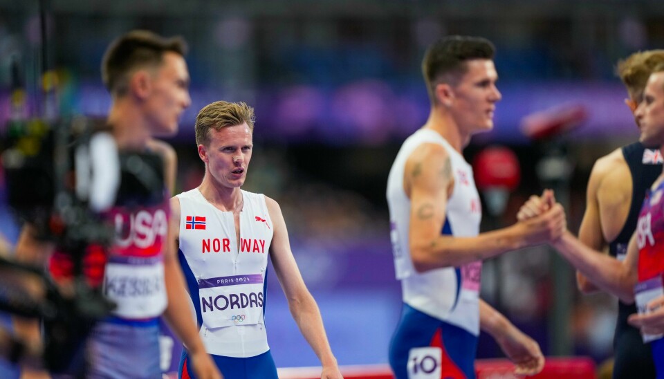 Narve Gilje Nordås endte på 7. plass på tirsdagens 1500 meter. Narve Gilje Nordås står trolig over 5000-meteren i Paris-OL. Foto: Fredrik Varfjell / NTB