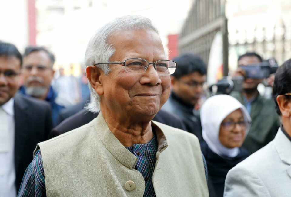 Mohammed Yunus har blitt frikjent i en omstridt straffesak i Bangladesh, der han var anklaget for å ha brutt landets arbeidslov. Nobelprisvinner Muhammad Yunus skal lede en overgangsregjering i Bangladesh. Arkivfoto: Mahmud Hossain Opu / AP / NTB