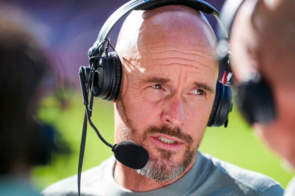 Erik ten Hag gjenforenes etter alt å dømme med Matthijs de Ligt. Erik ten Hag og Manchester United har sikret seg ny midtstopper. Foto: Ole Martin Wold / NTB