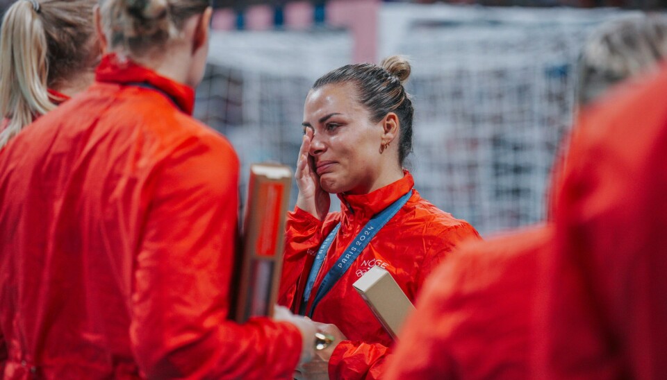 Nora Mørk tok til tårene etter at OL-gullet var sikret. Nora Mørk tok til tårene etter at OL-gullet var sikret. Foto: Stian Lysberg Solum / NTB