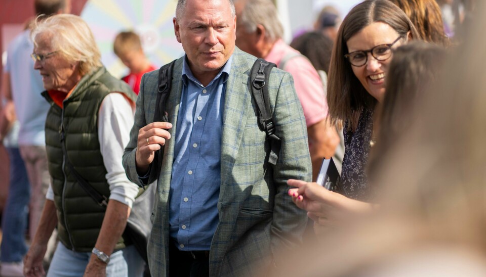 Oljefondssjef Nicolai Tangen på plass under Arendalsuka 2024. Der skal han onsdag presentere halvårstallene for fondet. Oljefondssjef Nicolai Tangen på plass under Arendalsuka 2024. Der skal han onsdag presentere halvårstallene for fondet. Foto: Heiko Junge / NTB