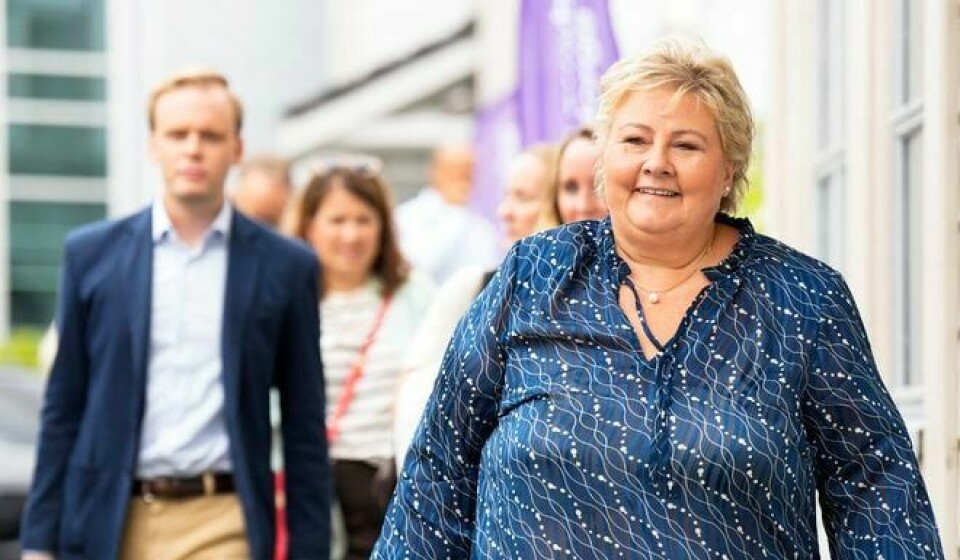 Hvem er det egentlig Erna Solberg og Høyre snakker med, undrer Marthe Bay. – For som representant for den mangfoldige gruppa kronisk syke er: Dette er ikke gjenkjennelig. Verken for meg selv, eller noen av de jeg har snakka med, skriver hun. Erna Solberg lanserer Høyres omstillingsplan for Norge under Arendalsuka.