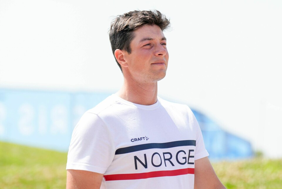 Viktor Hovland har hatt en frustrerende sesong etter jubelavslutningen i 2023 Viktor Hovland under et mediemøte på Golf National under OL i Paris 2024. Foto: Fredrik Varfjell / NTB