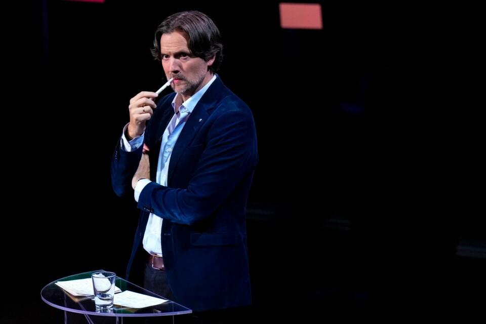 Dag-Inge Ulstein under torsdagens debatt. Dag-Inge Ulstein under torsdagens debatt.