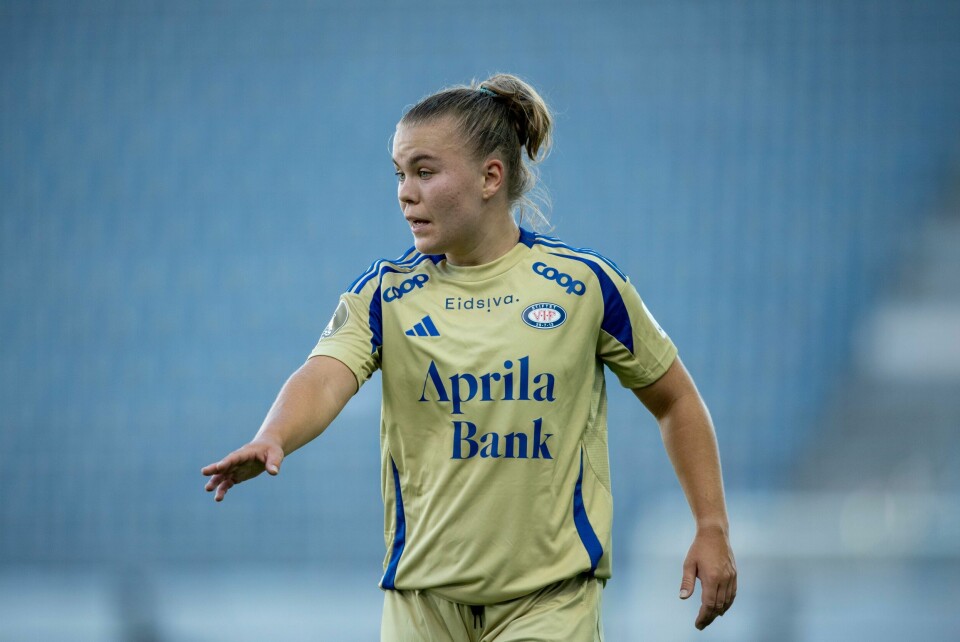 Vålerengas Olaug Tvedten har vært i praktslag i det siste, og skal kjempe for at VIF når semifinalen i cupen tirsdag. Olaug Tvedten scoret for Vålerenga mot Arna-Bjørnar lørdag. Her fra kampen mot Rosenborg 9. august.Foto: Annika Byrde / NTB