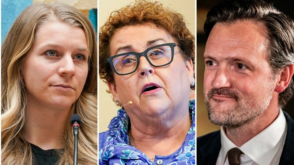 Ida Lindtveit Røse (t.v.), Olaug Bollestad og Dag Inge Ulstein. Ida Lindtveit Røse (t.v.), Olaug Bollestad og Dag Inge Ulstein.