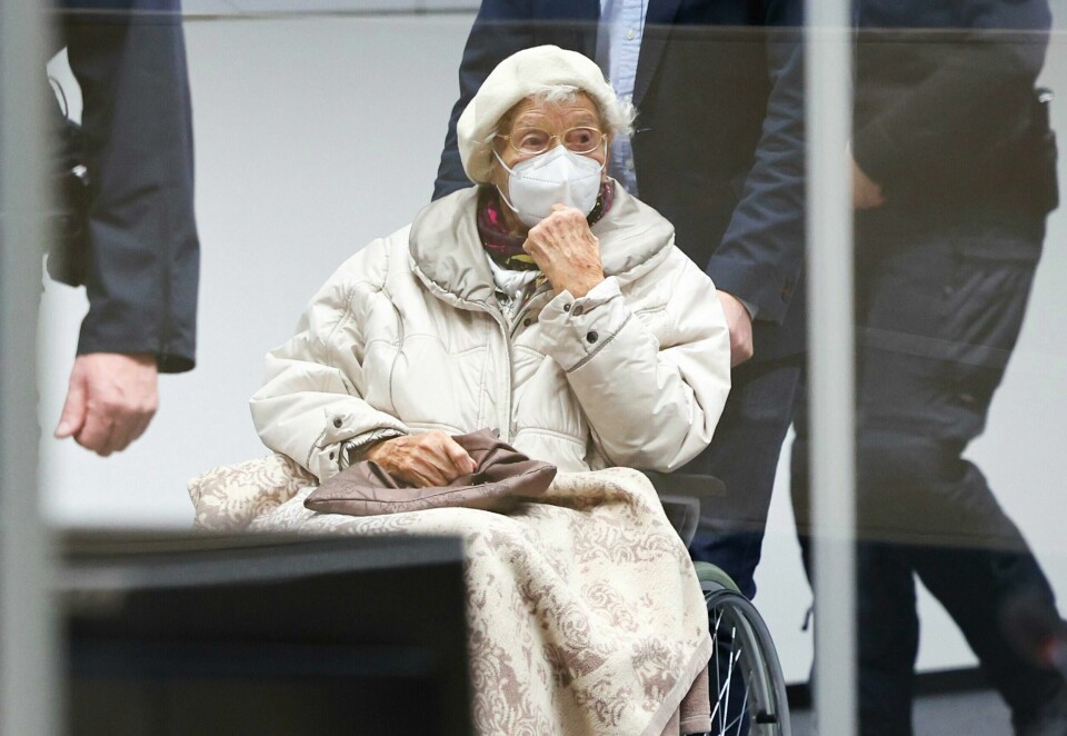 Irmgard Furchner er dømt for medvirkning til over 10.000 drap under andre verdenskrig. Irmgard Furchner er dømt for medvirkning til over 10.000 drap under andre verdenskrig. Foto: Christian Charisius / AP / NTB