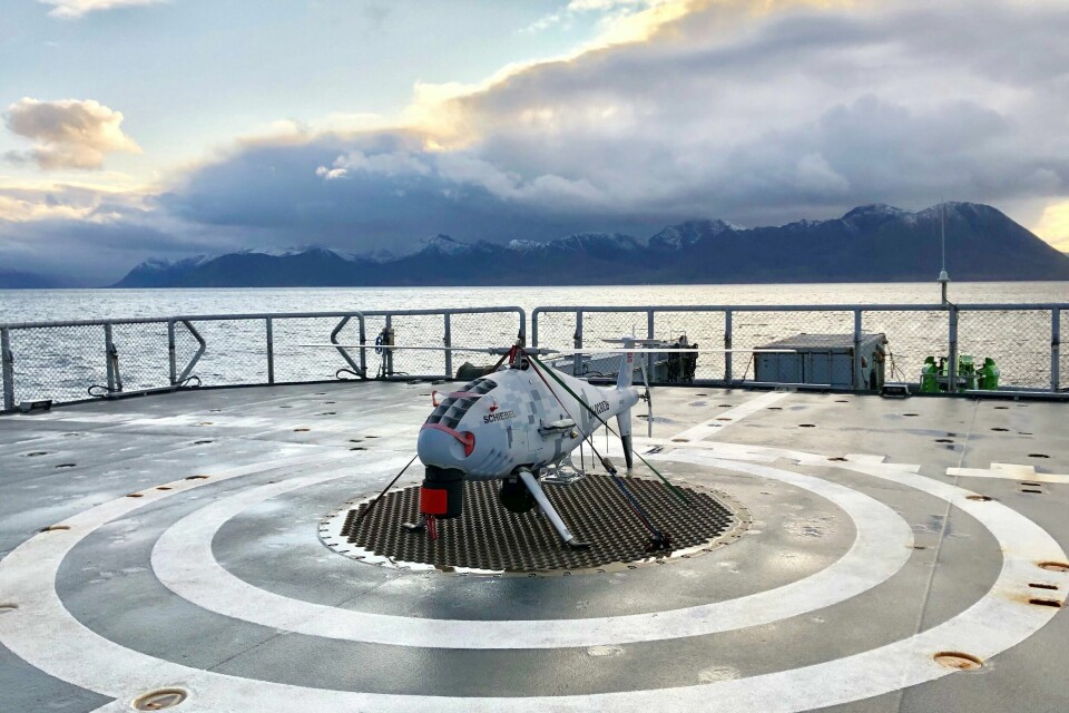 Testing av avanserte droner ved Andøya Spaceport. Torsdag ga Nærings- og fiskeridepartementet grønt lys for driften av stasjonen. Testing av avanserte droner ved Andøya Spaceport. Torsdag ga Nærings- og fiskeridepartementet grønt lys for driften av stasjonen. Foto: Andøya Space Defence / NTB