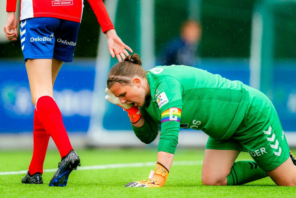 Lyns keeper Kirvil Oddenvar uheldig og slapp inn et enkelt mål lørdag. Bildet er fra en tidligere kamp. Lyns keeper Kirvil Oddenvar uheldig og slapp inn et enkelt mål lørdag. Bildet er fra en tidligere kamp.