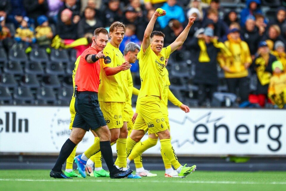 Jostein Gundersen sendte Glimt i ledelsen på Aspmyra lørdag. Jostein Gundersen sendte Glimt i ledelsen. Foto: Mats Torbergsen / NTB