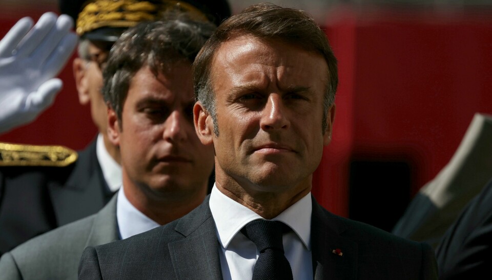 President Emmanuel Macron og sittende statsminister Gabriel Attal under en markering i Paris tidligere denne måneden. President Emmanuel Macron og sittende statsminister Gabriel Attal under en markering i Paris tidligere denne måneden. Foto: Alain Jocard / Pool / AP / NTB
