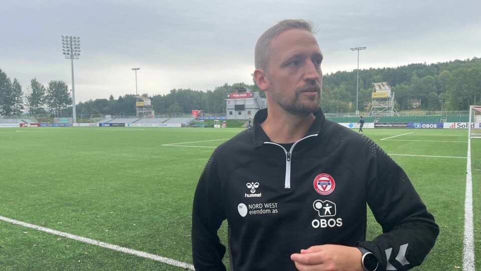Johannes Moesgaard på KFUM Arena torsdag. Johannes Moesgaard på KFUM Arena torsdag.