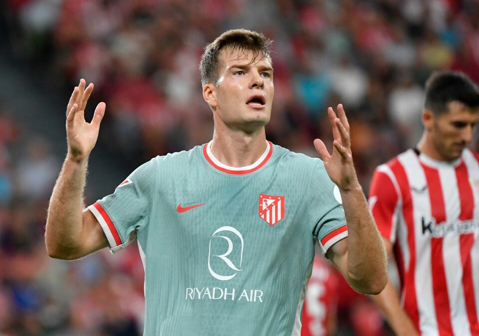 Alexander Sørloth kom inn fra benken og hadde målgivende pasning på matchvinnerscoringen da Atletico Madrid vant borte mot Athletic Bilbao lørdag Alexander Sørloth kom inn fra benken og hadde målgivende pasning på matchvinnerscoringen da Atletico Madrid vant borte mot Athletic Bilbao lørdag