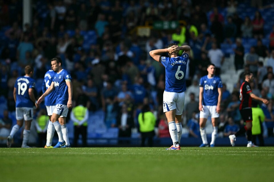 Everton ledet 2-0 med tre minutter igjen å spille, men klarte likevel å tape 2-3 hjemme for Bournemouth lørdag Everton ledet 2-0 med tre minutter igjen å spille, men klarte likevel å tape 2-3 hjemme for Bournemouth lørdag