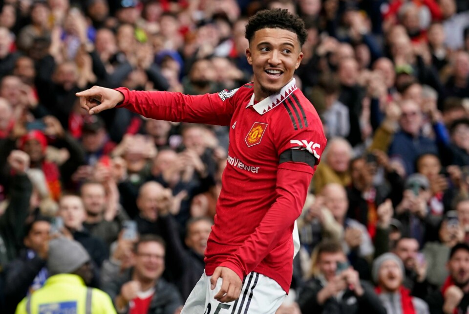 Jadon Sancho forlater Manchester United til fordel for Chelsea. Jadon Sancho forlater Manchester United til fordel for Chelsea. Foto: Dave Thompson / AP / NTB