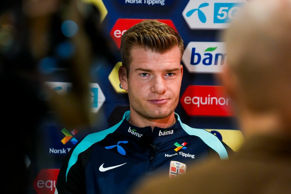 Alexander Sørloth møtte tirsdag pressen før kampene mot Kasakhstan og Østerrike. Alexander Sørloth møtte tirsdag pressen før kampene mot Kasakhstan og Østerrike. Foto: Terje Pedersen / NTB