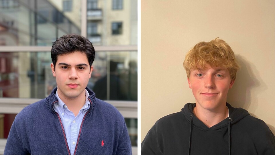 Vi må innrømme at fellesskapet ikke har stilt opp nok for de guttene som har slitt aller mest og sørge for at de endelig får den hjelpen de trenger. (f.v) Eduardo Mezzanotti-Camerini og Emil Sigfred Sand i AUF. (f.v) Eduardo Mezzanotti-Camerini og Emil Sigfred Sand i AUF.