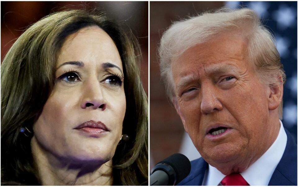 Det er klart for debatt mellom presidentkandidatene Kamala Harris og Donald Trump. FILE PHOTO: U.S. Vice President Kamala Harris in Milwaukee, Wisconsin, U.S. August 20, 2024 and former U.S. President Donald Trump in Bedminster, New Jersey, U.S., August 15, 2024 are seen in a combination of file photographs. REUTERS/Marco Bello, Jeenah Moon/File Photo
