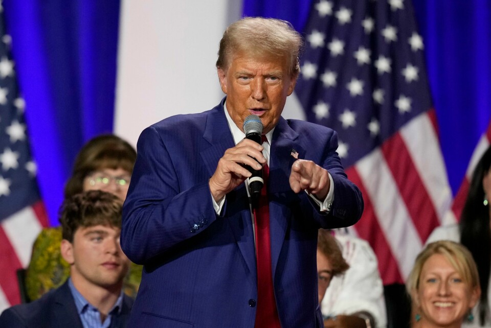 Donald Trump sender tanker til de pårørende etter den rystende skoleskytingen i Winder i Georgia onsdag. Donald Trump har brukt Abba-låter på valgmøter, noe den svenske gruppa sterkt misliker og krever en slutt på. Foto: AP / NTB