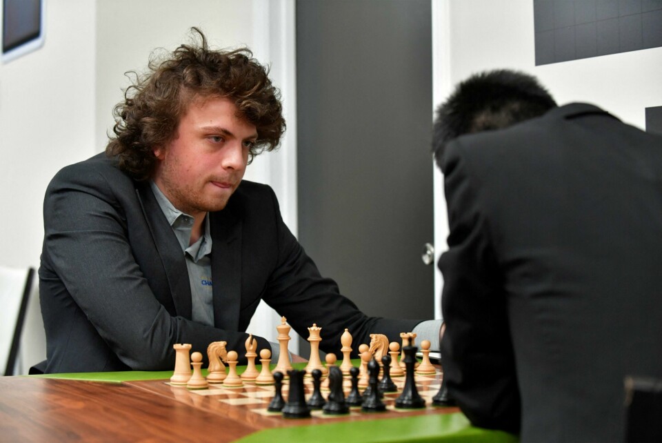 Hans Niemann er i semifinalen i Paris fredag kveld. Bildet er fra en tidligere turnering. Hans Niemann er i semifinalen i Paris fredag kveld. Bildet er fra en tidligere turnering.