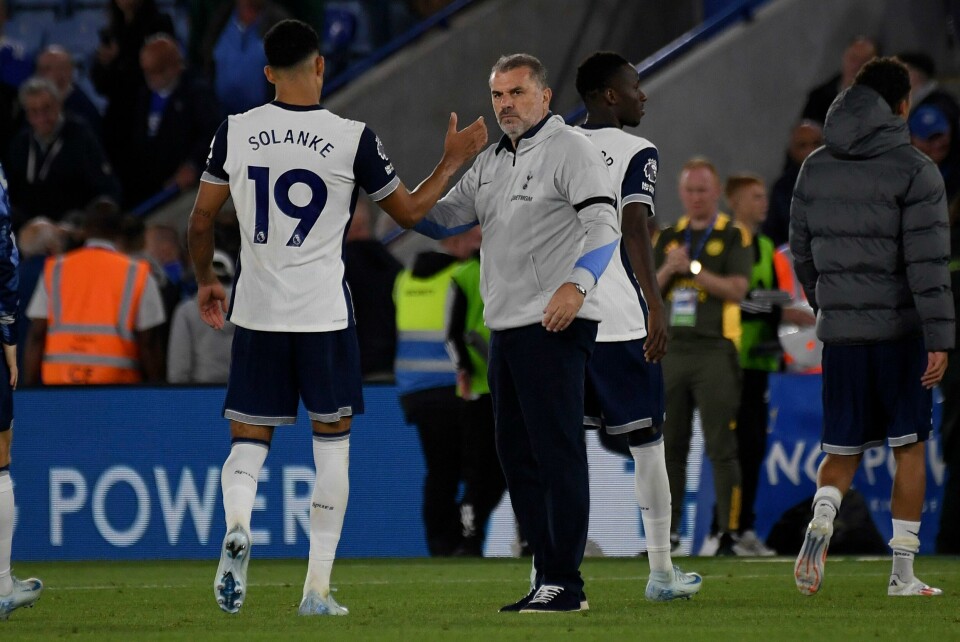 Dominic Solanke har trent de siste dagene foran søndagens Nord-London-derby mot Arsenal. Dominic Solanke ble hentet til Tottenham fra Bournemouth foran årets sesong. Foto: Rui Vieira / AP / NTB