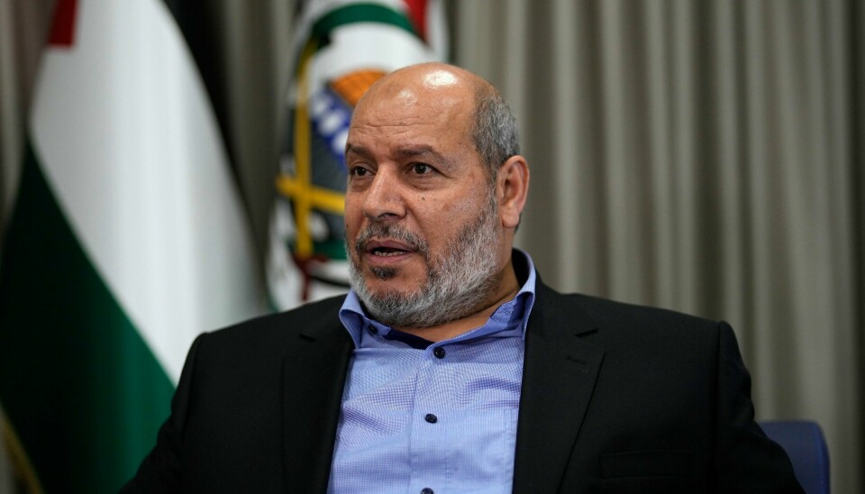 Khalil al-Hayya er forhandlingsleder for Hamas i Gaza-samtalene. Her er han fotografert under et intervju med AP i Istanbul i april. Khalil al-Hayya er forhandlingsleder for Hamas i Gaza-samtalene. Her er han fotografert under et intervju med AP i Istanbul i april. Foto: Khalil Hamra / AP / NTB