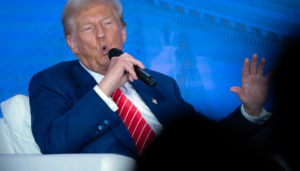 Presidentkandidat og tidligere president Donald Trump møter motstand fra en bevegelse av tidligere republikanske velgere. Republikanernes presidentkandidat Donald Trump uttrykker støtte til et forslag om å legalisere marihuana i Florida. Man bør ikke anses som kriminell etter å ha røykt marihuana i én stat så lenge det er lovlig i en annen, mener Trump. Foto: Jose Luis Magana / AP / NTB