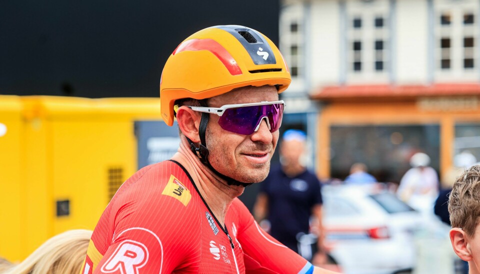 Alexander Kristoff tråkket inn til femteplass i verdenstourrittet Cyclassics i Tyskland, som ble preget av flere stygge velt. Alexander Kristoff har god grunn til å smile lurt om dagen. Lørdag tok han sin fjerde seier på en måned. Foto: Tor Erik Schrøder / NTB