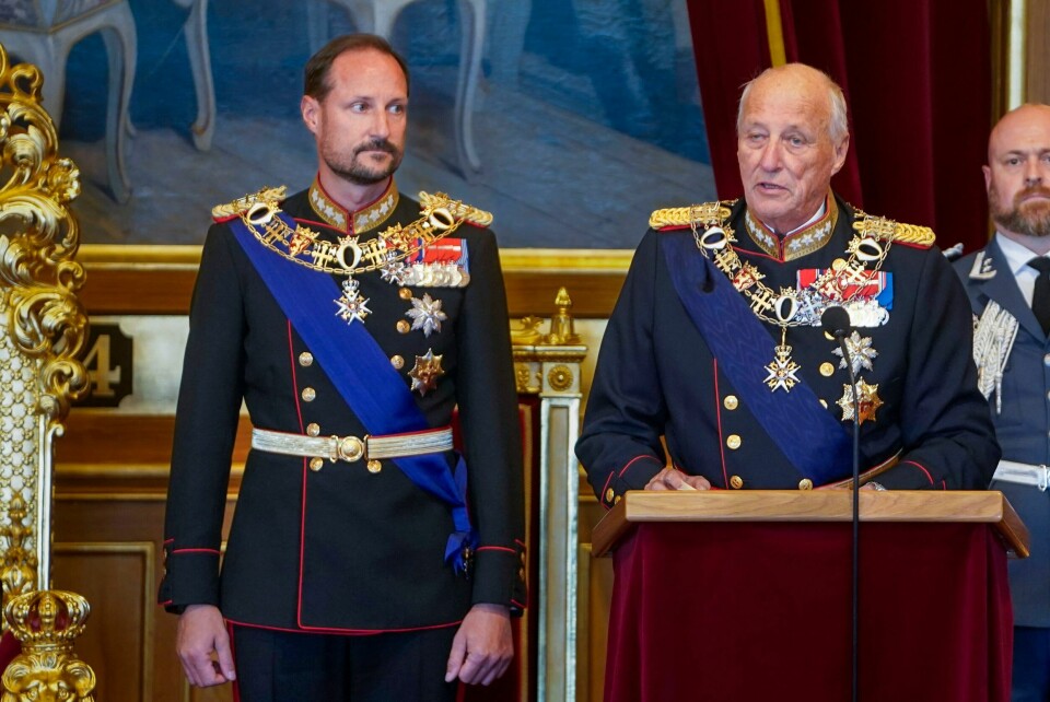 Kronprins Haakon og kong Harald, her på åpningen av Stortinget i fjor høst. Kronprins Haakon og kong Harald, her på åpningen av Stortinget i fjor høst. Foto: Terje Pedersen / NTB