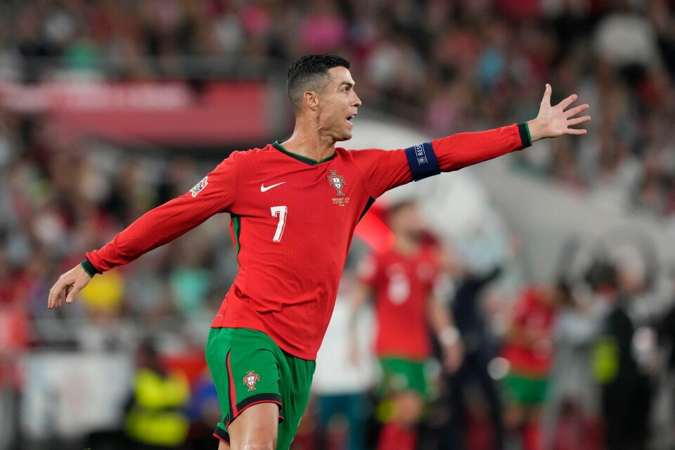 Cristiano Ronaldo ble matchvinner for Portugal. Cristiano Ronaldo ble matchvinner for Portugal. Foto: Armando Franca / AP / NTB.