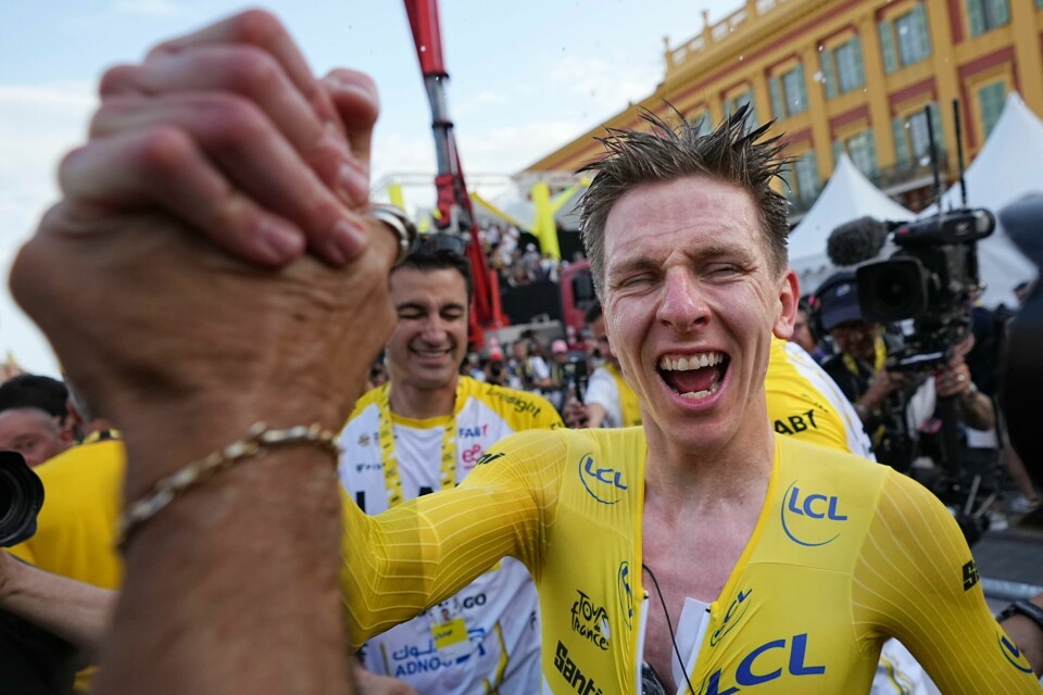 Tadej Pogacar forteller at ukene etter Tour de France-seieren i juli var knalltøffe. Tadej Pogacar forteller at ukene etter Tour de France-seieren i juli var knalltøffe. Foto: Laurent Cipriani / AP / NTB