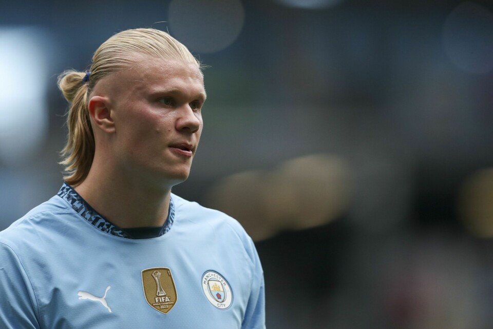 Erling Brauit Haaland scorer på bestilling om dagen. Erling Brauit Haaland scorer på bestilling om dagen. Foto: Scott Heppel / AP / NTB