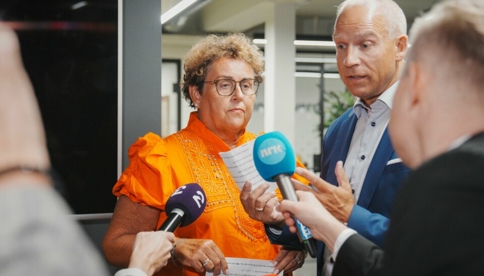 Olaug Bollestad da hun 22. august kunngjorde at hun trekker seg som partileder i KrF etter et krisemøte i partiets sentralstyre torsdag kveld. Olaug Bollestad trakk seg sent torsdag kveld som partileder i KrF.Foto: Stian Lysberg Solum / NTB