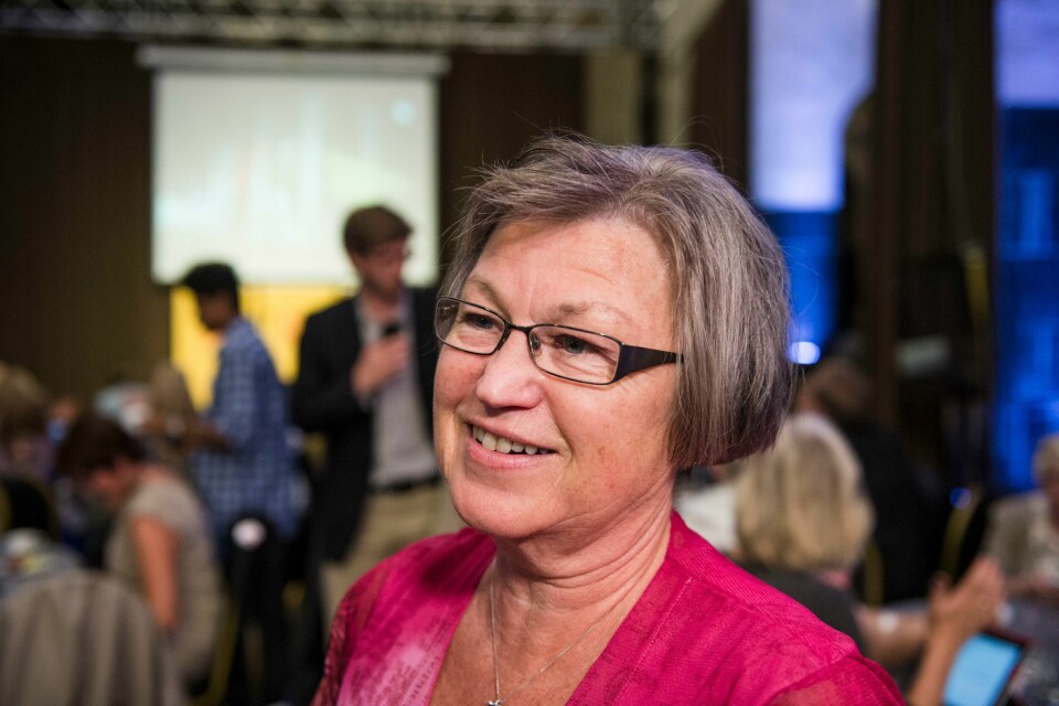 Laila Dåvøy under Kristelig Folkepartis valgvake i 2013. Laila Dåvøy under Kristelig Folkepartis valgvake i 2013. Foto: Aleksander Andersen / NTB